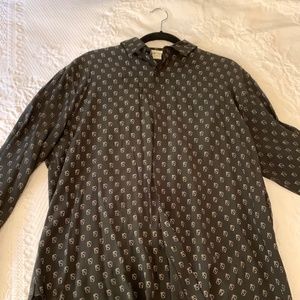 YSL Chiffon long sleeve dress shirt size 43/17